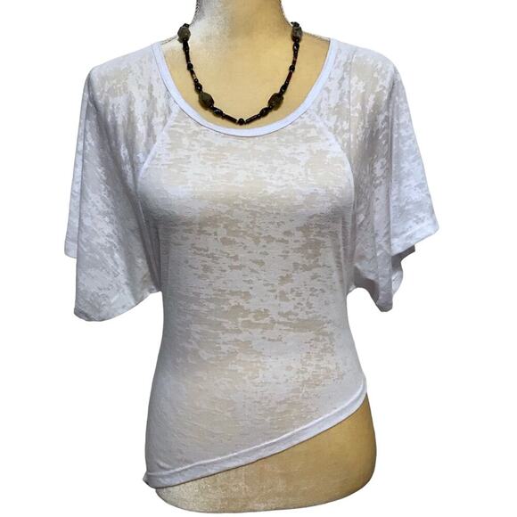 Engen NWOT Acid Wash Asymmetrical Shirt Juniors/Women S - Picture 1 of 10